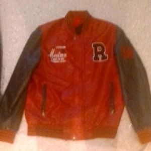 4XL Lettered red and blue colored jacket.